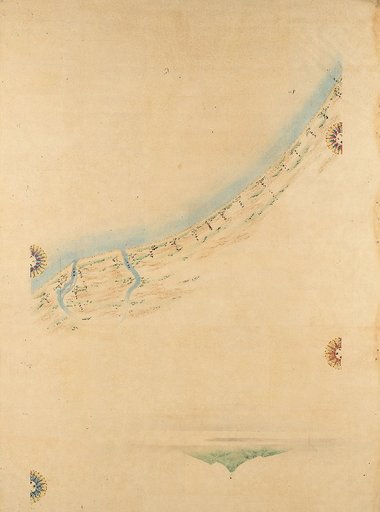[Complete Map of the Coastal Regions of Great Japan] Map No. 73 Echigo (Echigo, Niigata, Arakawa River, Bashimo-yama)