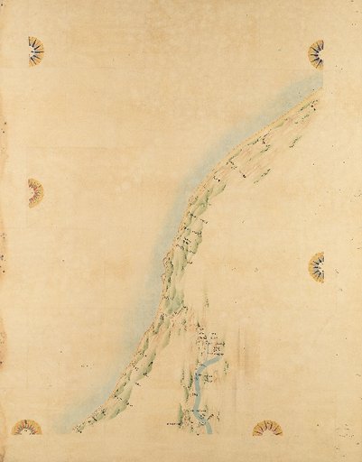 [Complete Map of the Coastal Regions of Great Japan] Map No. 74 Echigo (Echigo, Itoita, Amase, Kunitsue Village)