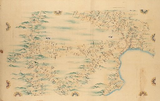 [Complete Map of the Coastal Regions of Great Japan] Map No. 90 Musashi, Shimousa & Sagami (Musashi, Tone River Mouth, Tokyo, Kobotoke, Shimousa, Sagami, Tsuruma Village)