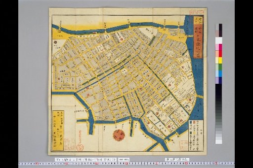 [Edo Picture Map] Nihonbashi Kami-Kanda Hamacho Map