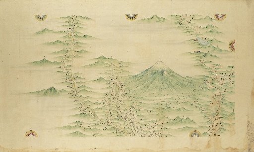 [Complete Map of the Coastal Regions of Great Japan] Map No. 100 Kai & Suruga (Kai, Yamanaka Village, Nanbu-juku, Suruga, Mount Fuji, Sano Village)