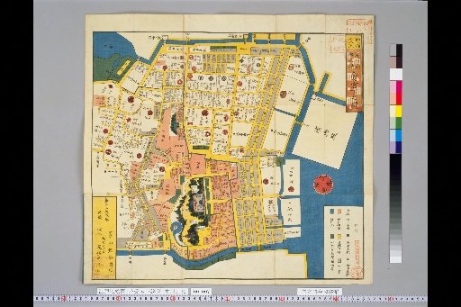 [Edo Kiriezu] Map of Shiba Aotagishita
