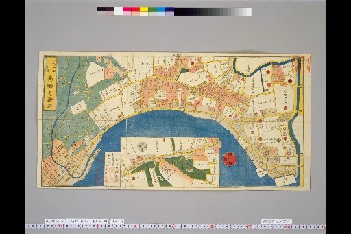[Edo Kiriezu] Map of the Shiba Takanawa Area