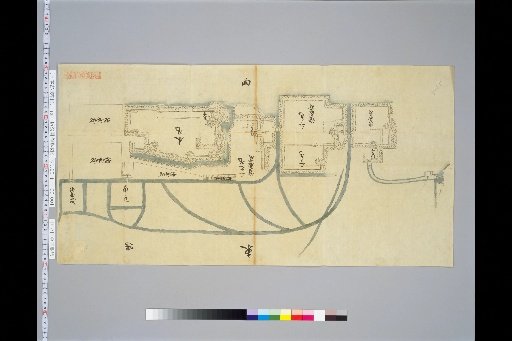 [Pictures of Ancient Japanese Castles] [Volume 9, Tōsandō Section (2)] 138 Map of Takashima Castle, Shinano Province