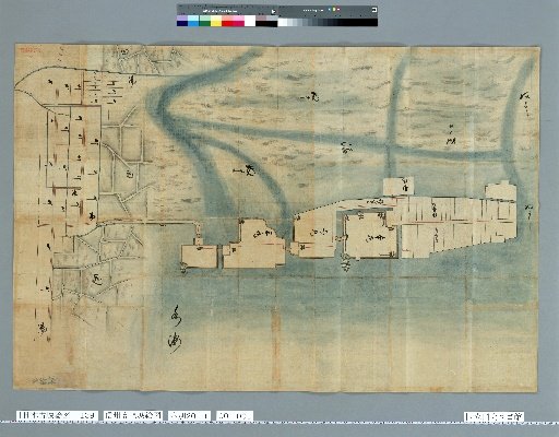[Pictures of Ancient Japanese Castles] [Volume 9, Tōsandō Section (2)] 139 Picture Map of Takashima Castle, Shinano Province