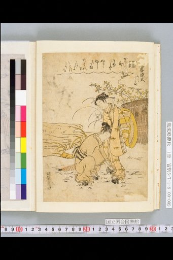 Elegant Abbreviated Tale of Genji: Split Skirt