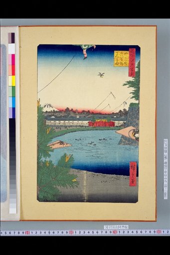 Famous Views of Edo in One Hundred Scenes: Misty Rain