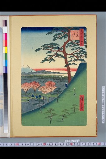One Hundred Views of Famous Places in Edo: Meguro Moto-Fuji