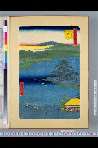 One Hundred Famous Views of Edo: Chiyasu no Ike, Kasagake-no-Matsu