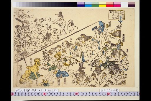 Diagram of the Subjugation of Monsters by Susanoo-no-Mikoto at the Beginning of the Furisode