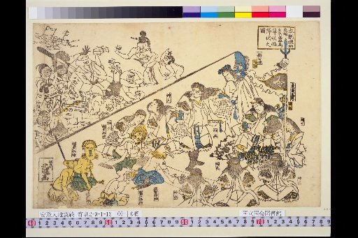 Diagram of the Subjugation of Monsters by Susanoo-no-Mikoto at the Beginning of the Furisode