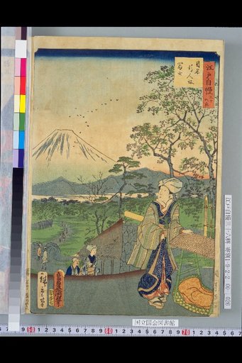 Meguro Gyokko-zaka and Mt. Fuji