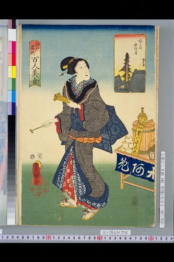 One Hundred Beauties of Famous Places in Edo: Hori-no-uchi Soshidō