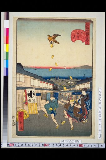 Edo Famous Places Parodies: No. 27, Shiba Iikura-dori