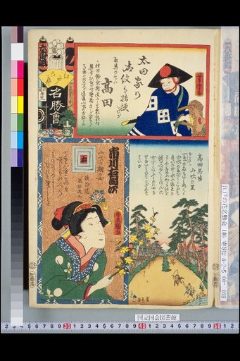 Edo's Famous Places and Flowers Gathering, Program 6 (No), Ichikawa Udanji / Takadanobaba Yamabuki no Sato / Takadanobaba