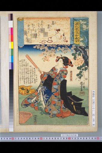 Genji Cloud Ukiyo-e Collection: Young Herbs II - Sakuramaru Nyōbō Yae