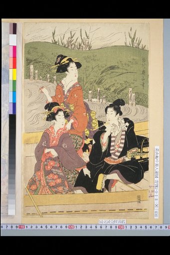 Eizan: Pictures of Beauties Enjoying a Boat Ride