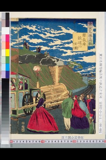 Complete Map of High Wheel Steam Car Railway in Tokyo