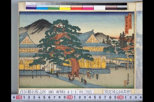 Famous Places of the Capital: Snowy Pine at Myoshin-ji