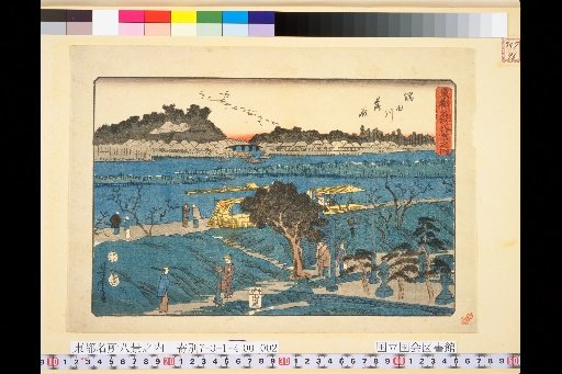 One of the Eight Views of Famous Places in the Eastern Capital: Flock of Geese Landing on the Sumida River