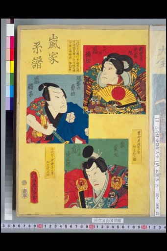 Arashi Family Genealogy: 2nd Arashi Rikaku, Arashi Rinko, and 3rd Arashi Tokusaburō