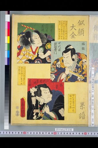 Nigao Daizen Genealogy: 5th Shibagoro, 4th Utaemon, and 6th Contemporary Shibagoro