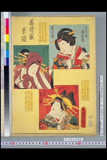 Iwai Family Genealogy: 7th Hanshirō, Segawa Kikuzaburō, and 8th Contemporary Kumezaburō