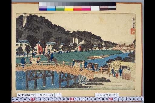 "Famous Places of the Eastern Capital": Map of Shiba Akabanebashi