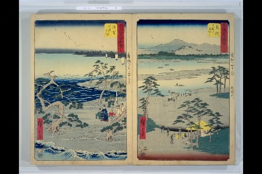Illustrated Guide to the 53 Stations of the Tokaido, No. 29 Miya, Illustrated Guide to the 53 Stations of the Tokaido, No. 30 Hamamatsu