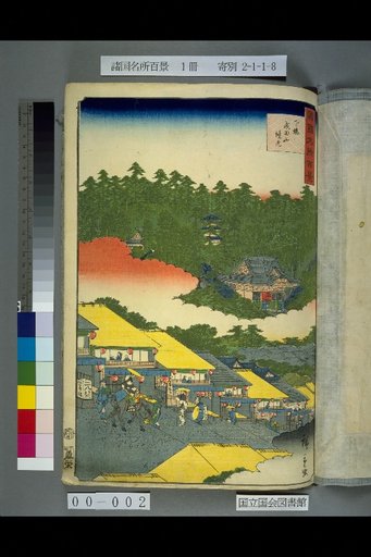 Hundred Views of Famous Places in Various Provinces, Shimousa Naritasan Temple Grounds