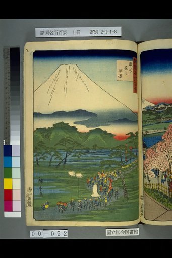 Hundred Famous Views of the Provinces: Suruga, Scenery of the Plain