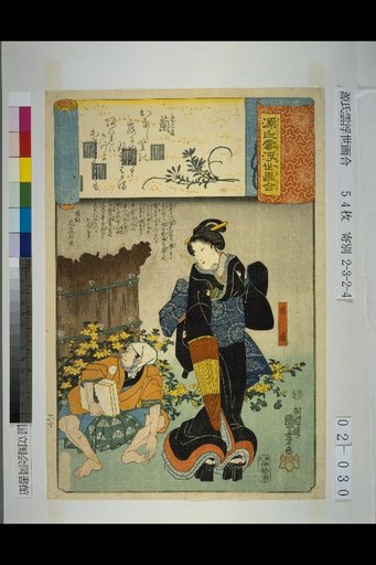 Genji Cloud Ukiyo-e Collection: The Orchid