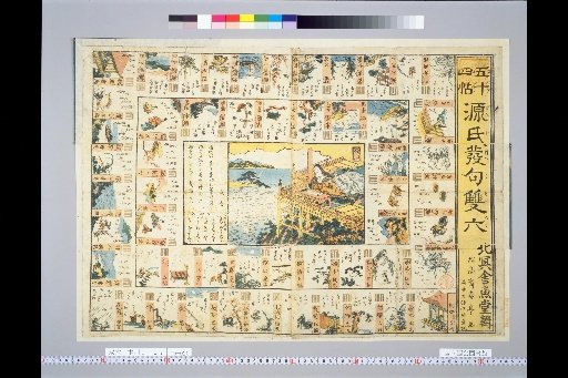 Fifty-Four Scrolls Genji Hokus Sugoroku