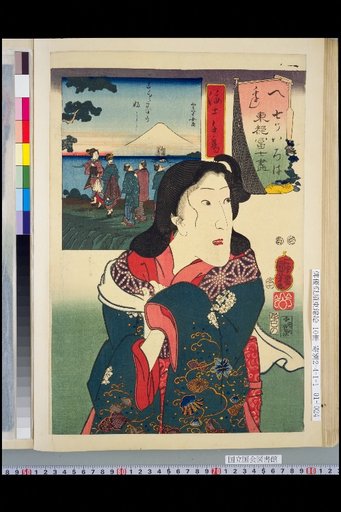 Seven Colors Iroha Edo Fuji Collection: He - Ama Chidori, Susaki no Fuji