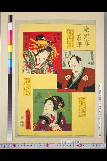 Takino Family Genealogy: 4th Ichikawa Mononosuke, 5th Mononosuke, 6th Ichikawa Shinsha