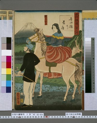 Eight Views of Yokohama, Musashi Province: Geese Landing at Yoshida Bridge