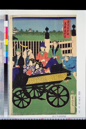 Map of Carriage Road Traffic at Nihonbashi, Tokyo
