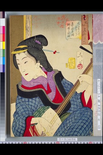 Thirty-Two Aspects of Customs: Enjoyment. Customs of Masters in the Kanei Era
