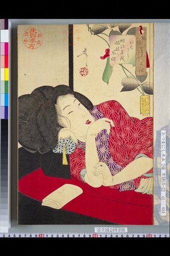 Thirty-two Types of Customs: Nemu-sō — Customs of Courtesans in the Meiji Period