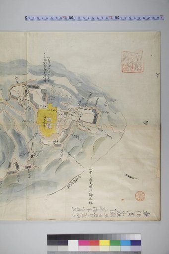 Map of Takayama Castle in Hida Province