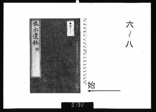 Chunshui Posthumous Manuscripts, 15 vols., 6–8