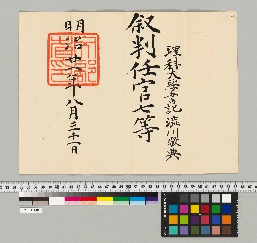 [Astronomical Documents of the Shibukawa Family] [B-129] [Appointments]