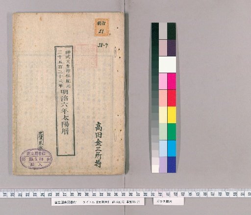 Solar Calendar, Meiji 6