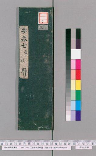 [Inner Shrine of Ise Calendar] An'ei 7