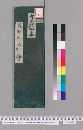 [Inner Shrine of Ise Calendar] Tenmei 9