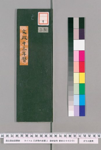 Ise Naigu Calendar, Bunsei 13