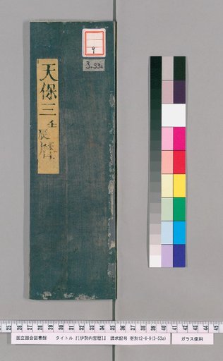 Ise Naigu Calendar, Tenpō 3