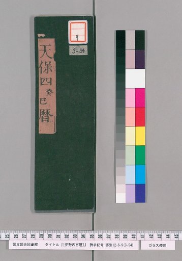 Ise Naigu Calendar, Tenpō 4