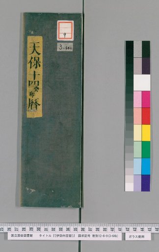 Ise Naigu Calendar, Tenpō 14
