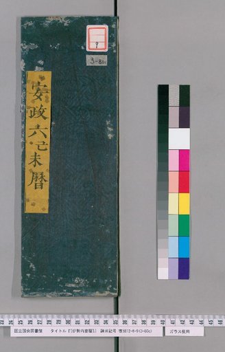 Ise Naigu Calendar, Ansei 6